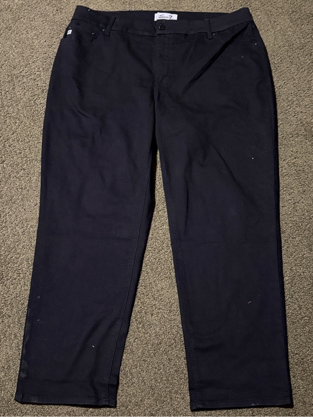 Seven7 Women's Black Straight Leg Jeans